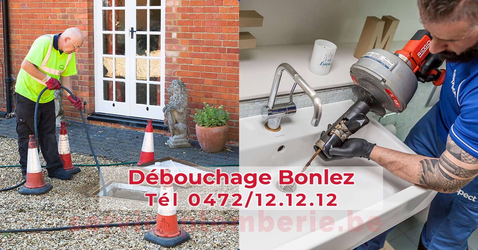 Débouchage Bonlez d'égout Service Plomberie Tél 0472/12.12.12