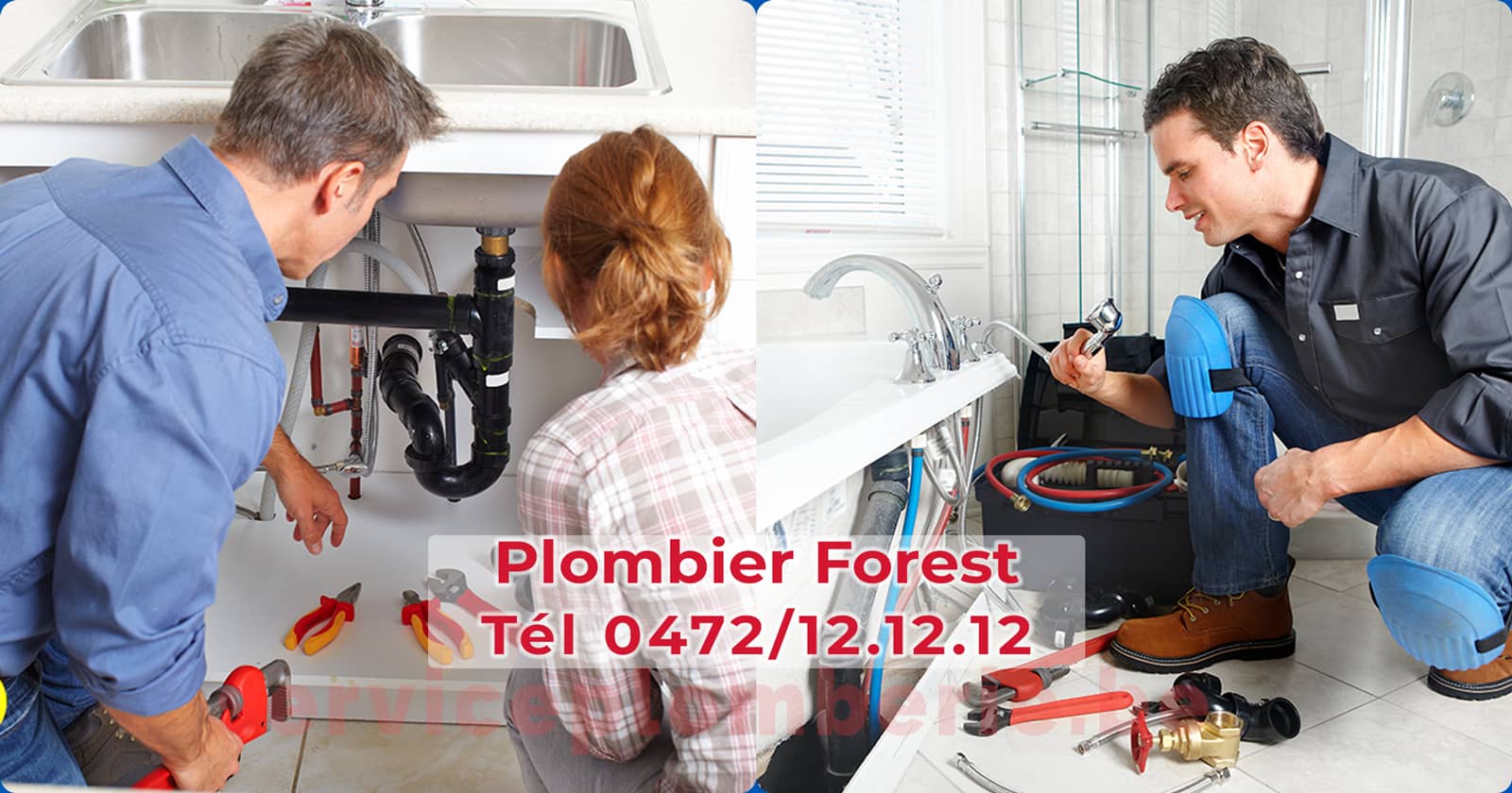 Plombier Forest (Vorst) Agréé Professionnel Service Plomberie Tél 0472/12.12.12